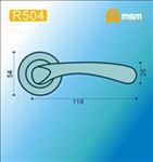 Ручки раздельные MSM R504 SN  (Матовый никель) на круглом основании